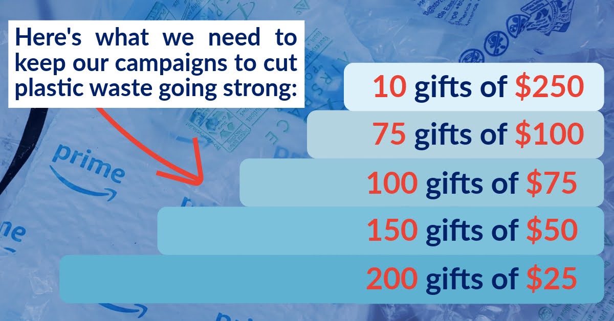 Here's what we need to keep our campaigns to cut plastic waste going strong