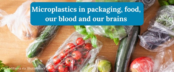 Microplastics in packaging, food, our blood and our brains.