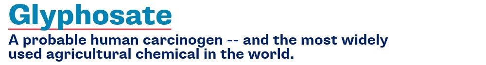 Glyphosate, a probable human carcinogen -- and the most widely used agricultural chemical in the world.