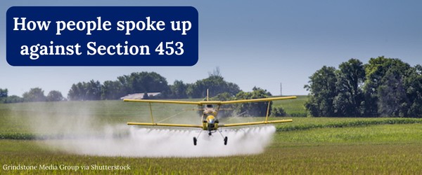 How people spoke up against Section 453